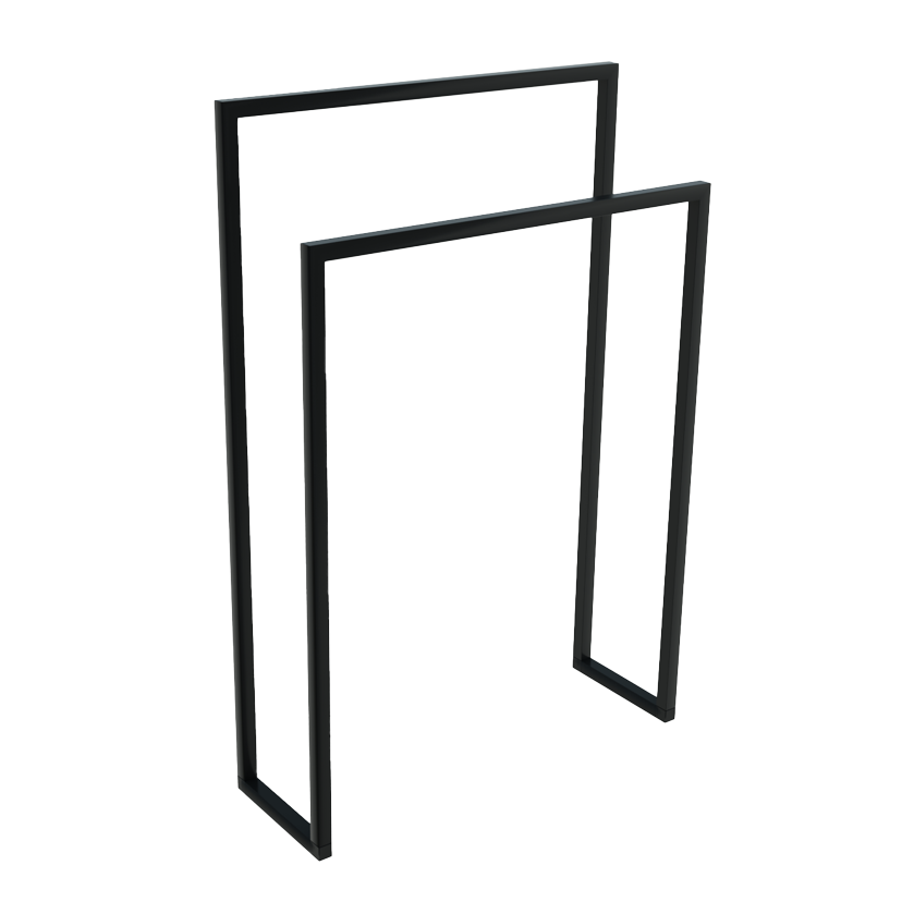 Blaufoss Noma porte-serviette noir mat