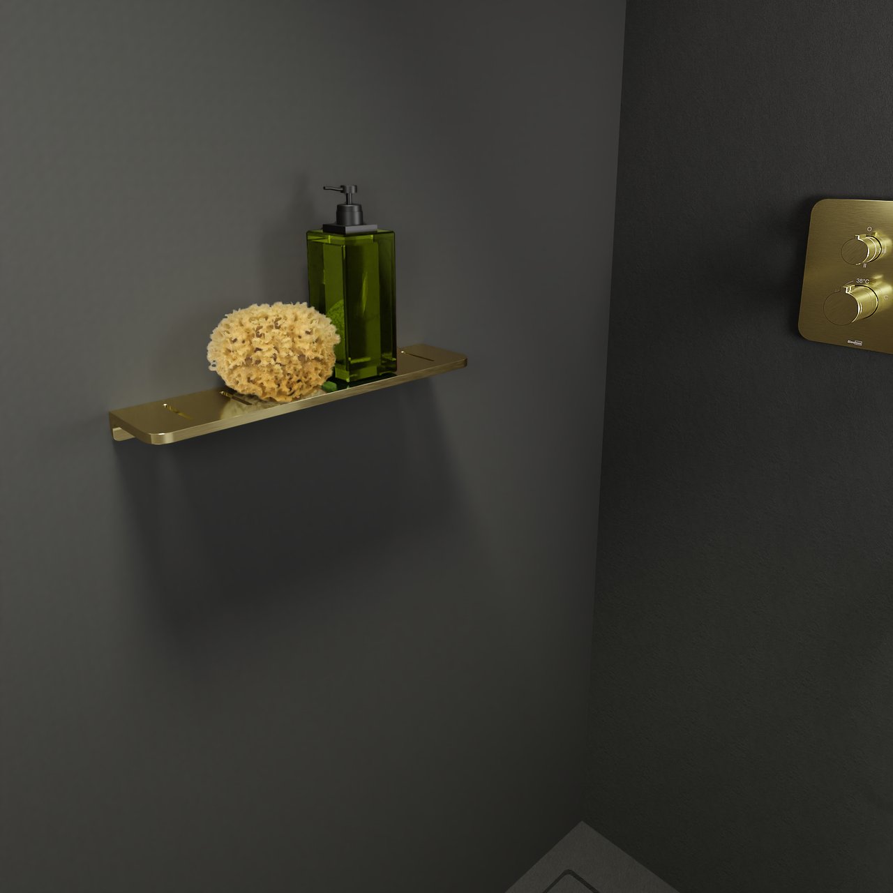 Blaufoss Leaf Brushed Gold 40cm