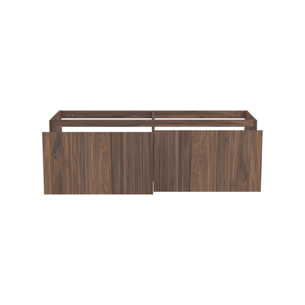 Balmani Idra meuble sous-vasque suspendu 150 x 55 cm plaqué noyer 4 tiroirs