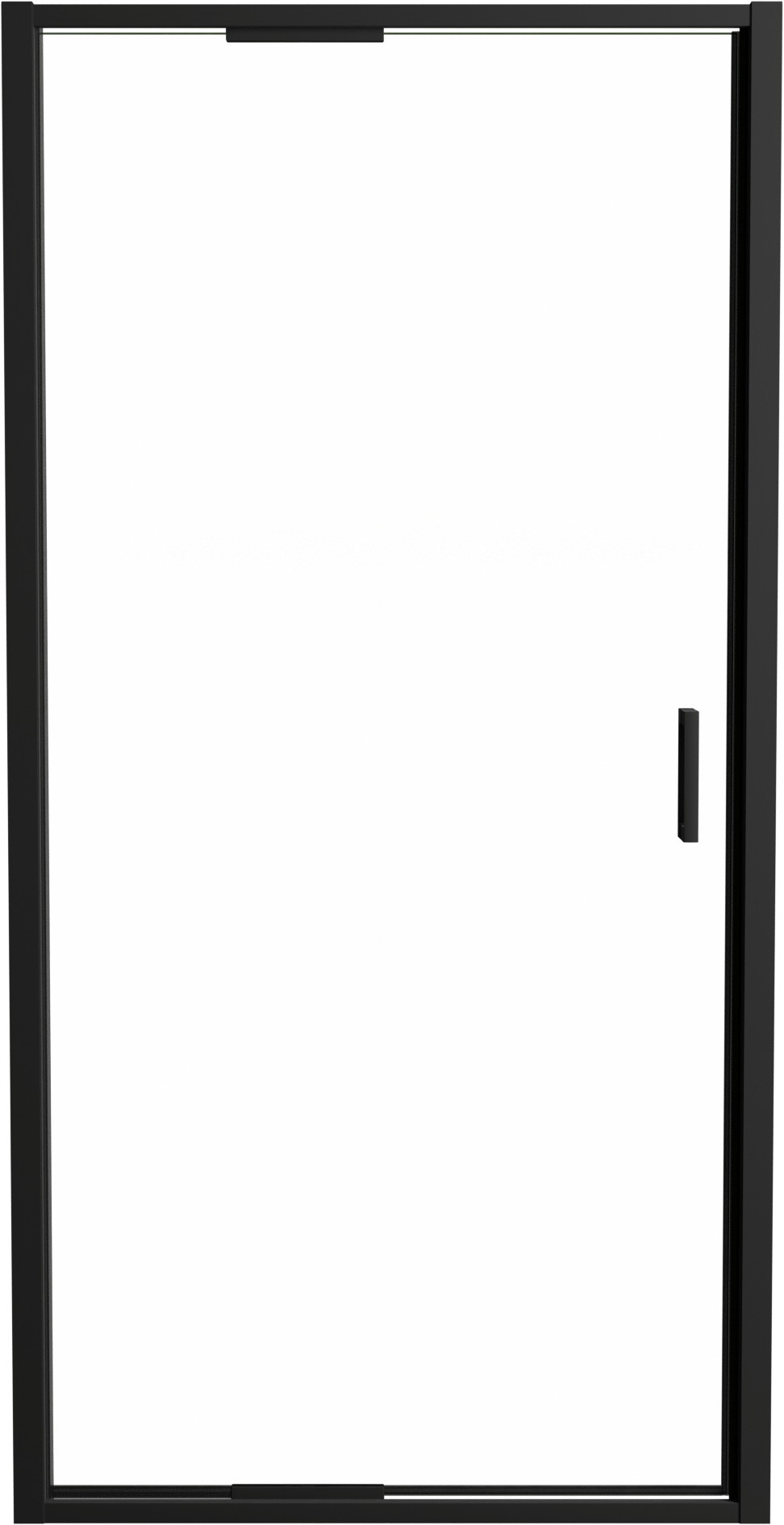 Luca Varess Vidor In douche draaideur 100 cm x 190 cm Helder glas mat zwart profiel