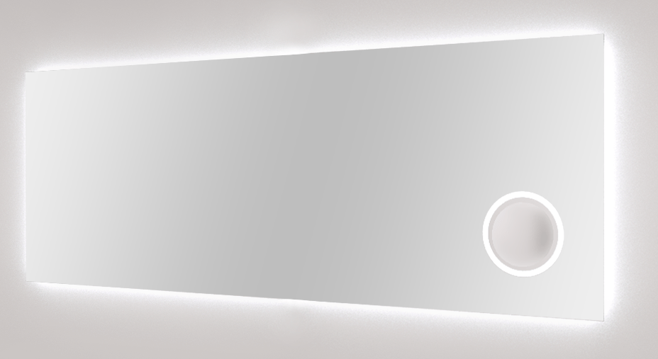 Balmani Giro rechthoekig badkamerspiegel 180 x 70 cm met spiegelverlichting en anti-damp