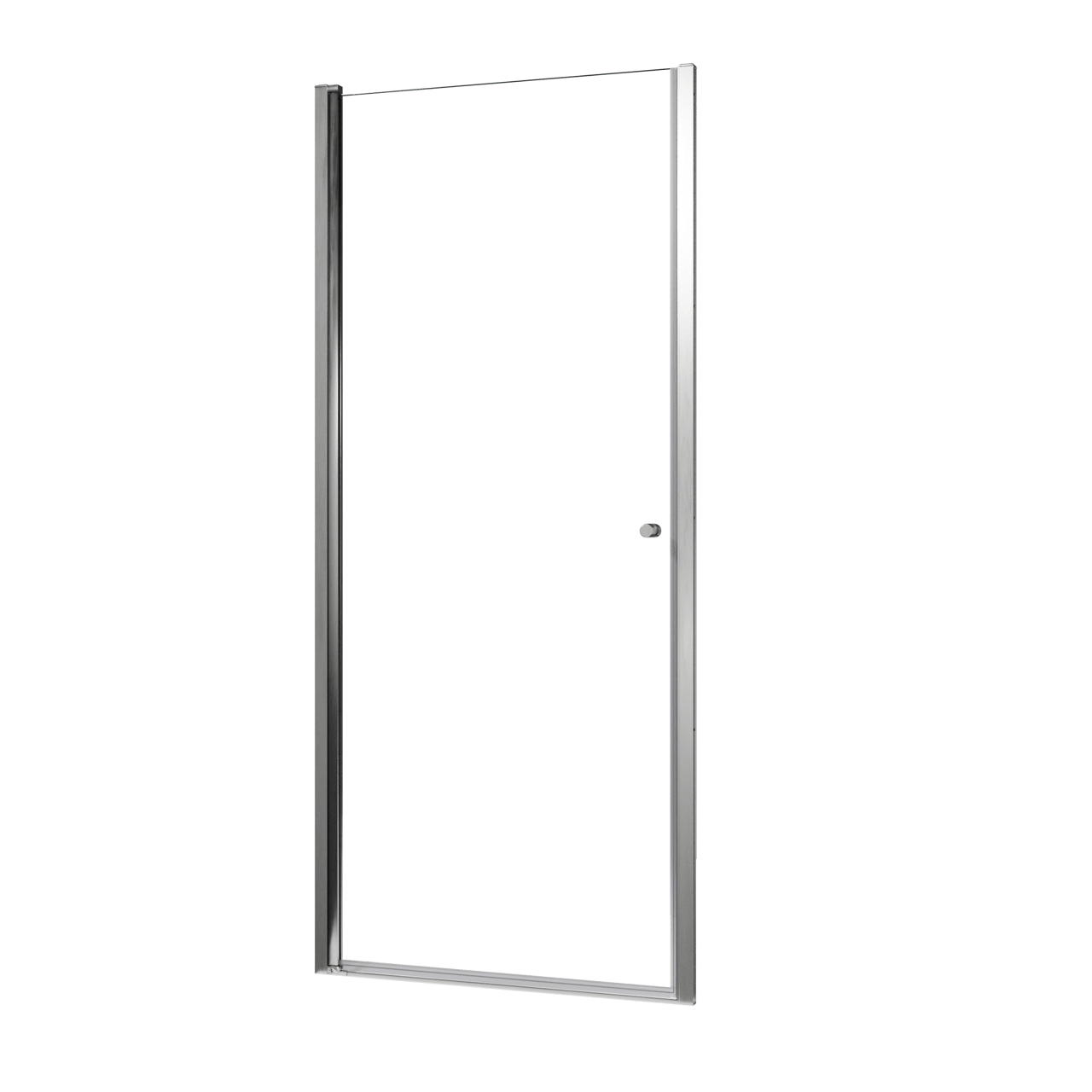Luca Varess Kuresa Duschtür: Drehtür, 90 x 200 cm, Klarglas, Chrom Profil, glänzend