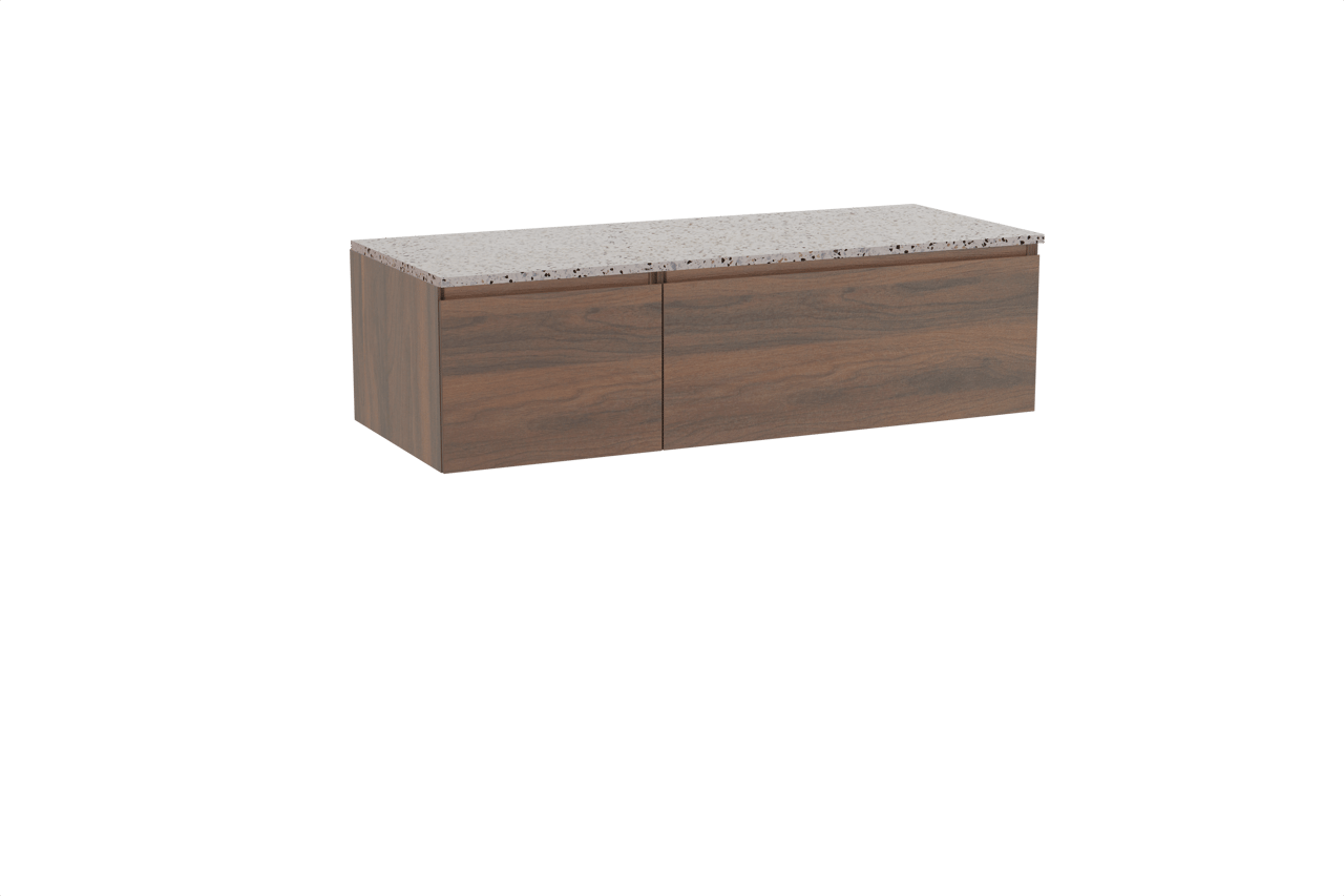 Storke Edge meuble salle de bains avec tablette pour vasques Tavola