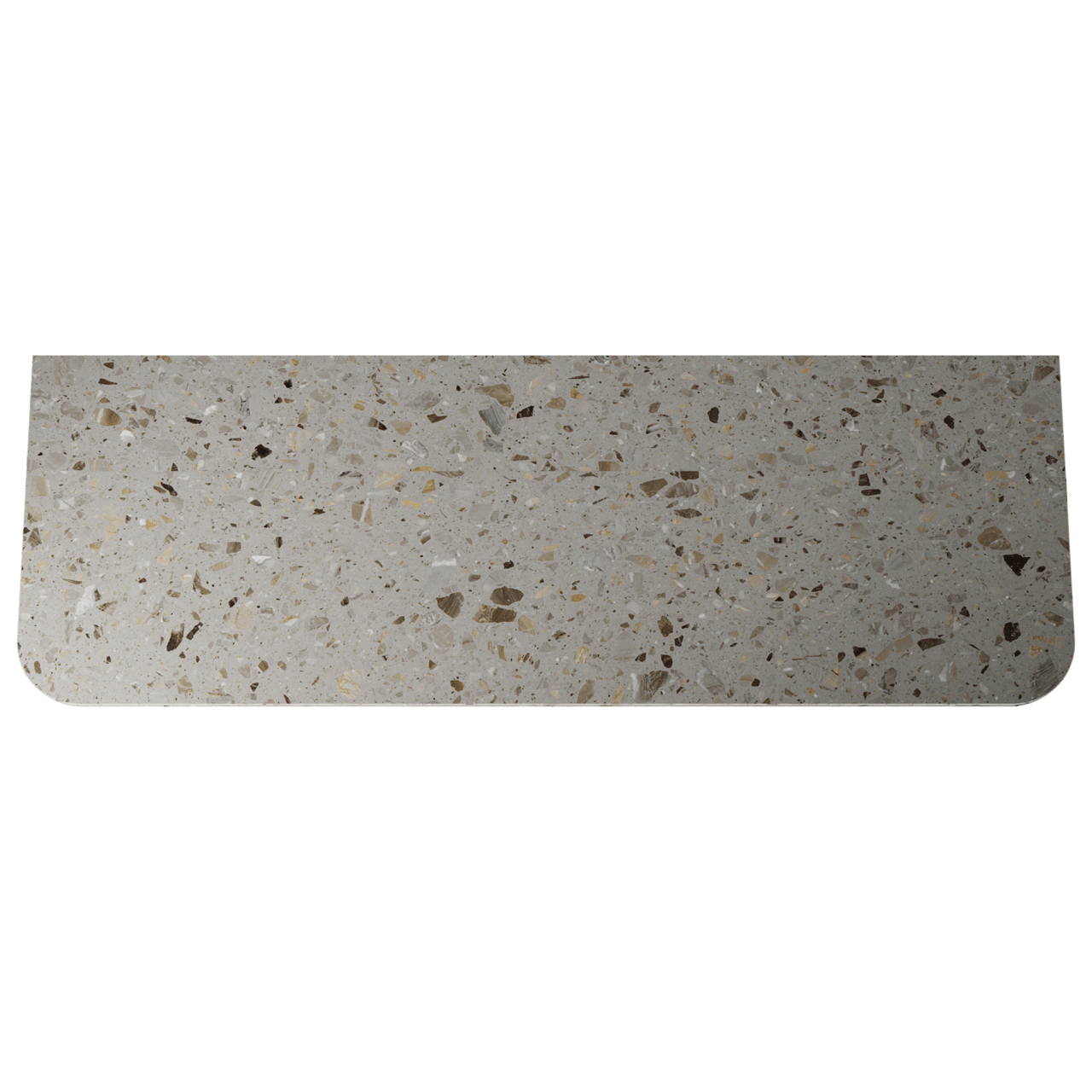 Balmani Moon tablette simple ou double terrazzo greige 160 x 55 cm