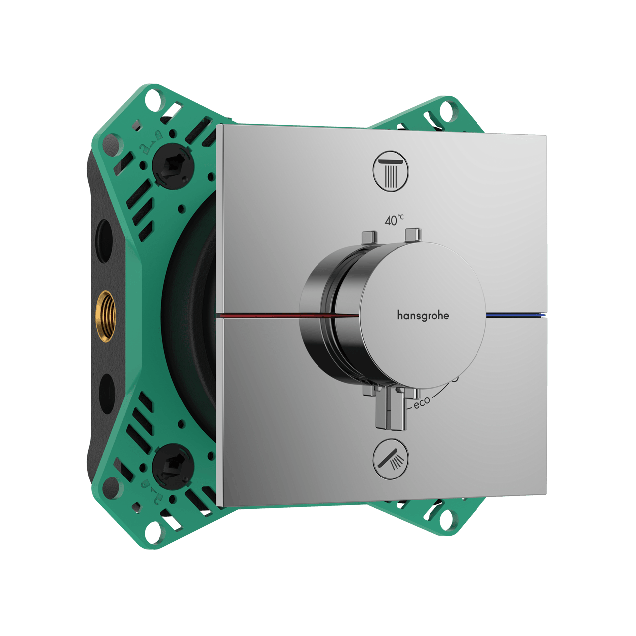 Hansgrohe Showerselect Comfort E inbouw thermostaat 2 uitgangen glanzend chroom