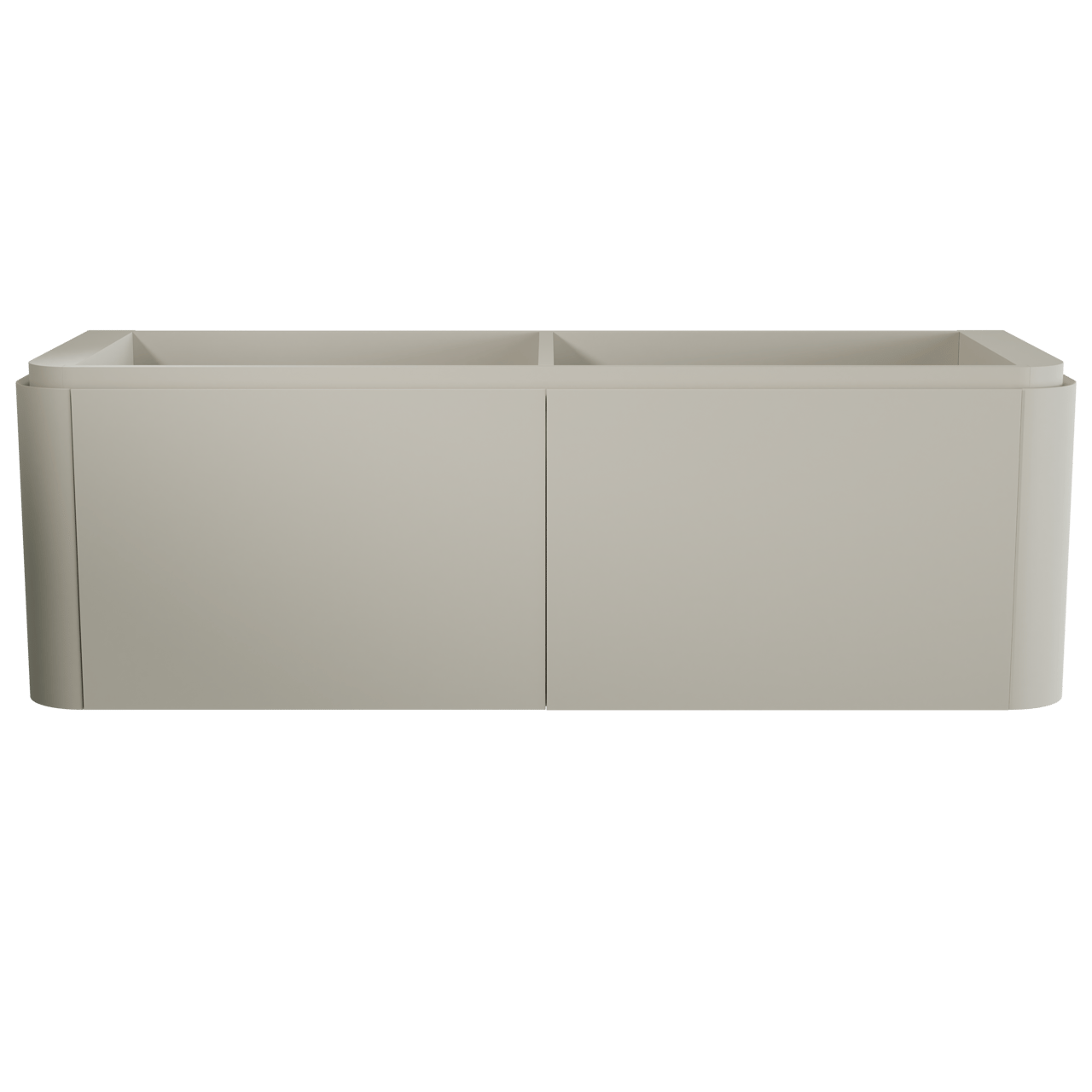 Balmani Moon meuble sous-lavabo suspendu 160 x 55 cm soie grise 4 tiroirs