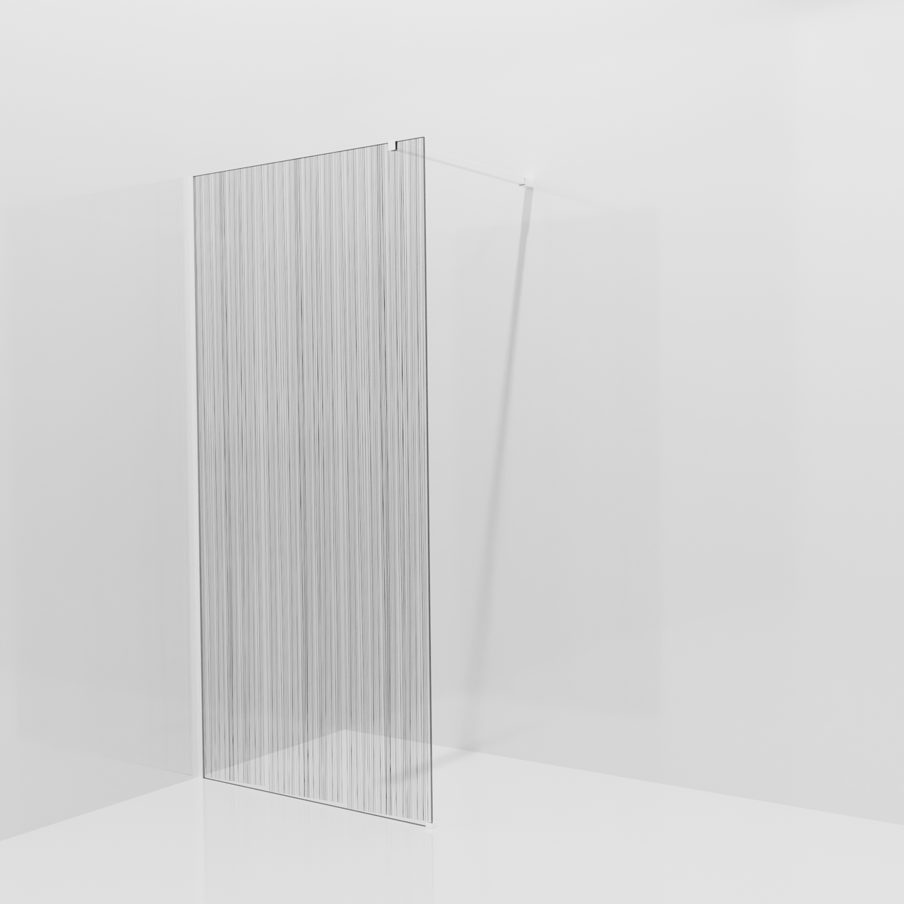 Balmani Modular douche à l'italienne: 100 x 200 cm, Mikado, avec coating, Profil Blanc mat