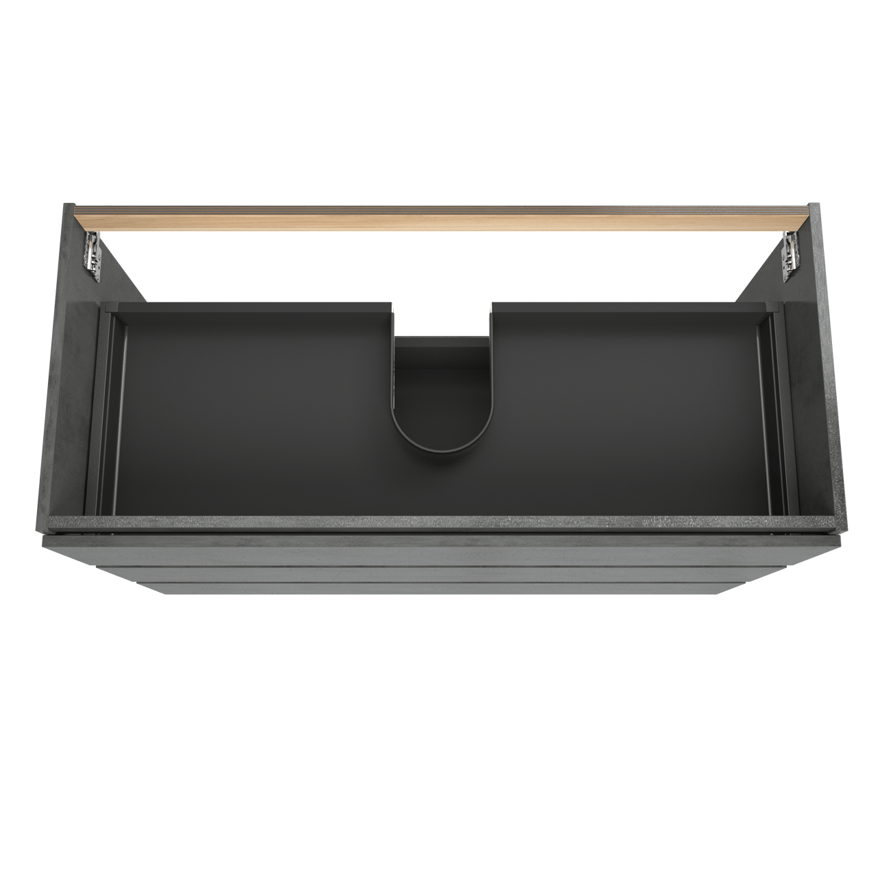 Balmani Lucida staande wastafelonderkast 120 x 55 cm beton donkergrijs 3 lades