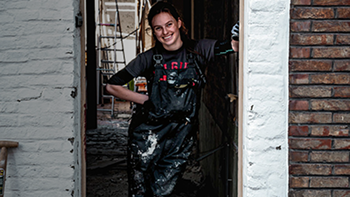 De badkamer van Gil de Bouwer