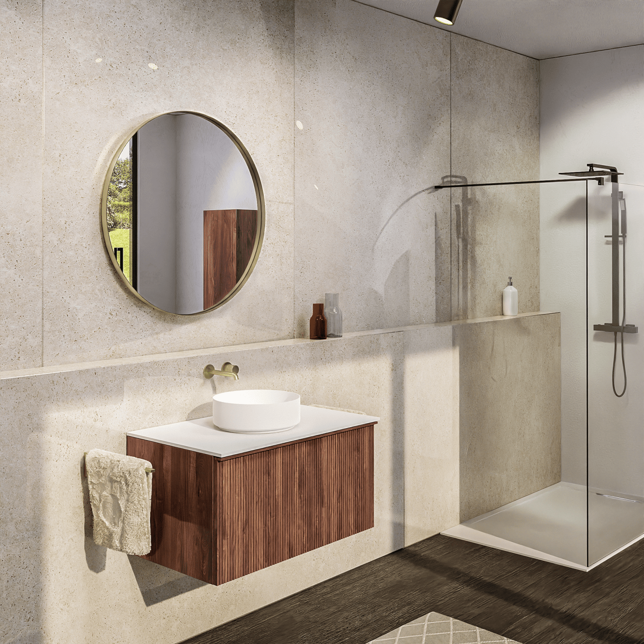 wastafel spiegel douche