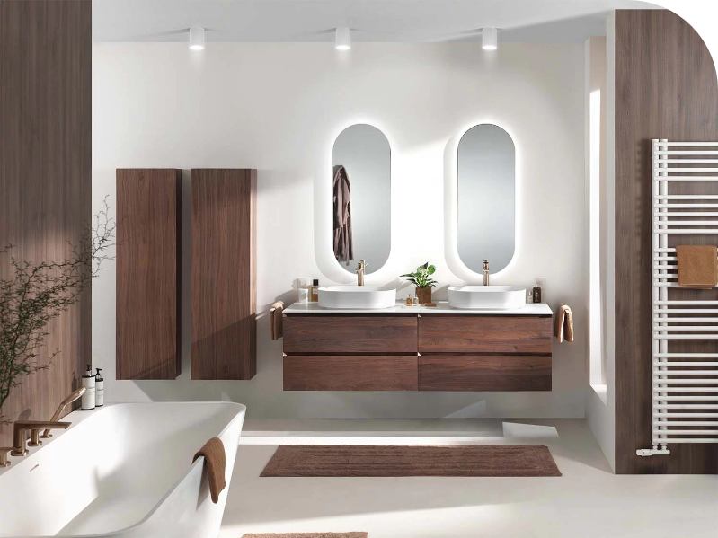 badkamer kast wastafel spiegel bad