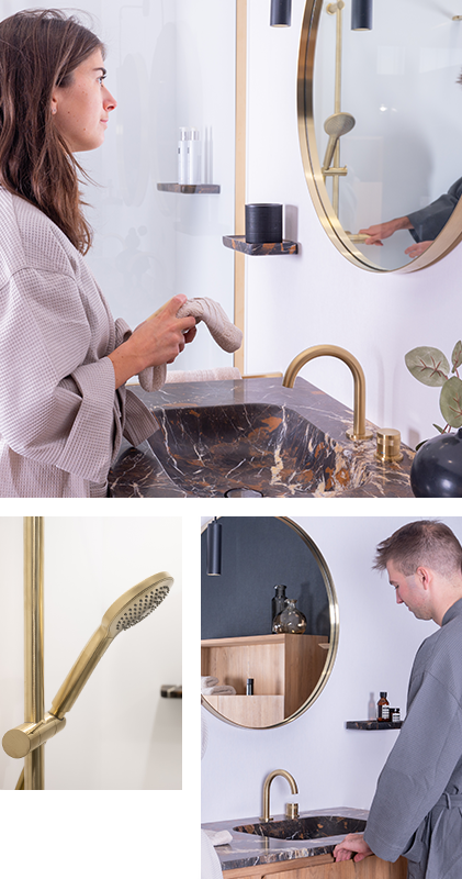 lavabo  miroir  pommeau de douche