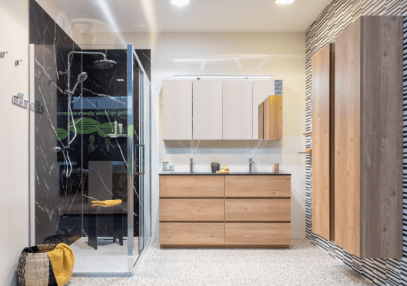 Rustiek badkamergeheel met pit!