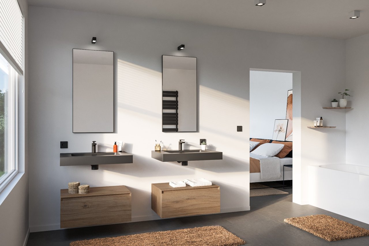 badkamer wastafel spiegel