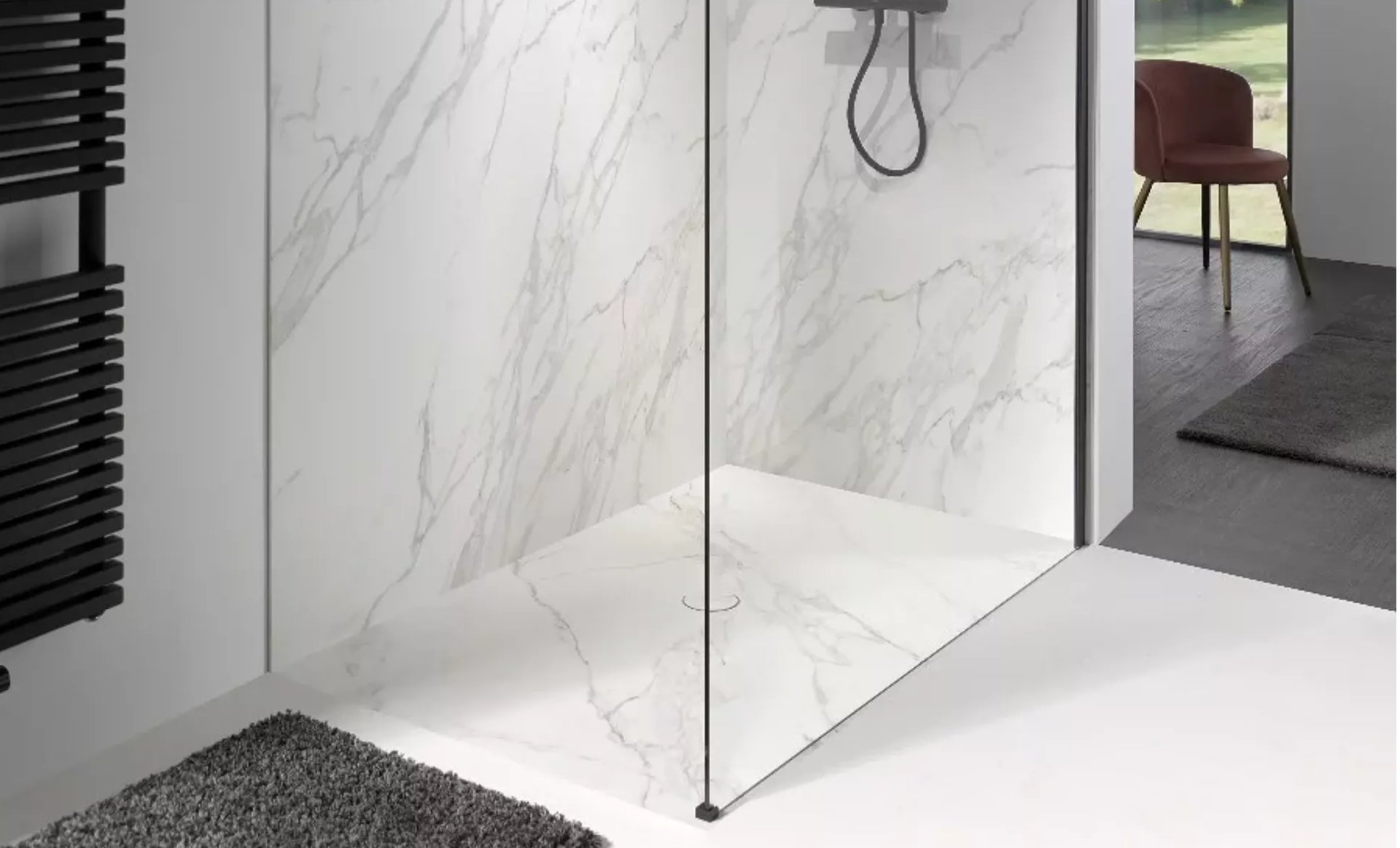 Inloopdouche in kleine badkamer