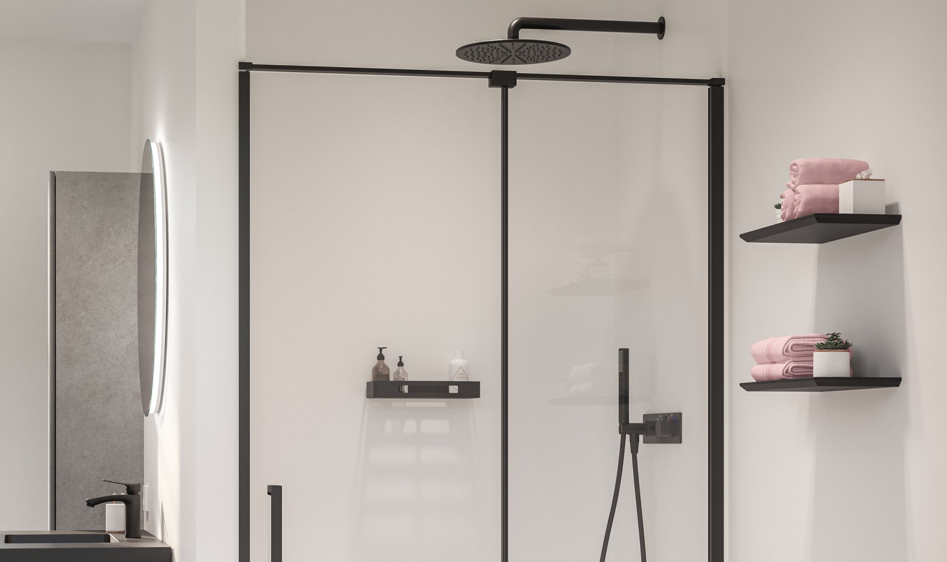 Blaufoss inbouwsysteem, discreet en functioneel, verkrijgbaar bij X²O badkamers.