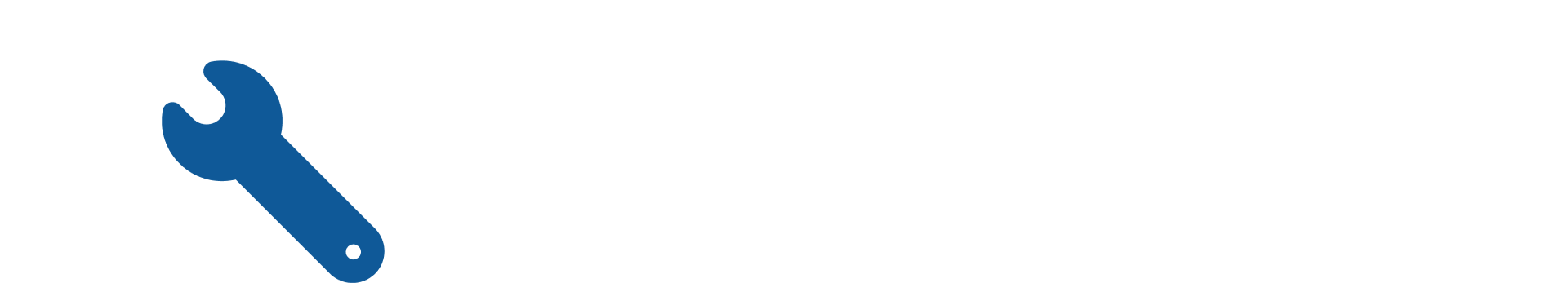 Icoon van een moersleutel, symbool voor eenvoudige installatie van het Heau-systeem van x²o badkamers.