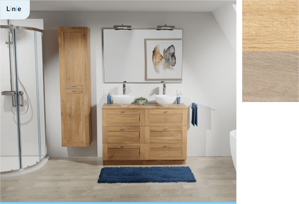 Badezimmer Waschbecken Spiegel Dusche Schrank