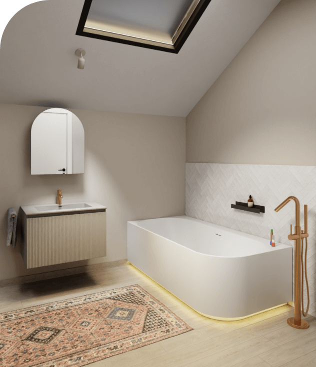 Badezimmer Bad Waschbecken Spiegel