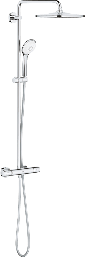 Grohe Euphoria System 310 colonne de douche de pluie mitigeur CoolTouch thermostatique Chrome Brillant