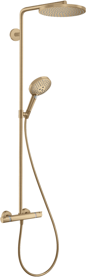 Hansgrohe Raindance Select S 240 Powderrain Duschsystem: Brushed Bronze