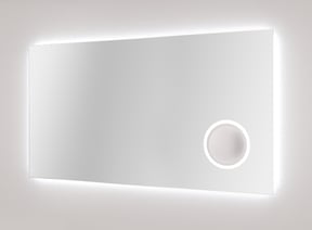 Balmani Giro rechthoekig badkamerspiegel 135 x 70 cm met spiegelverlichting en anti-damp