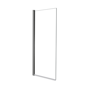 Luca Varess Kuresa Badewannenaufsatz: 85cm, Klarglas, Chrom Profil