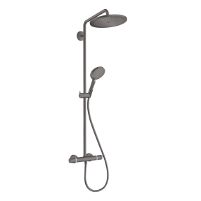 Hansgrohe Croma Select S280 opbouw regendoucheset thermostatische kraan Brushed Black Chrome