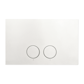 Perleas plaque de commande blanc mat pour Ideal Standard Prosys bâti-support