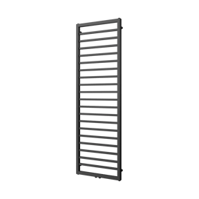 Vipera Listona sèche-serviettes simple 180 x 50 cm chauffage électrique et central possible noir mat raccordements latéral et central possibles 911W