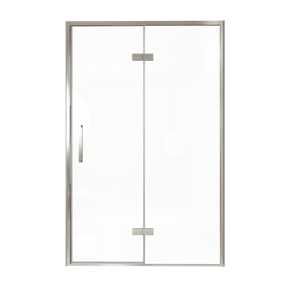Balmani Senses Design Dusche Drehtür, Rechts, 140 cm x 210 cm, Klarglas, Profil Chrom