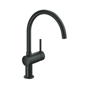 Grohe Minta C-uitloop keukenkraan mat zwart 32917KS0