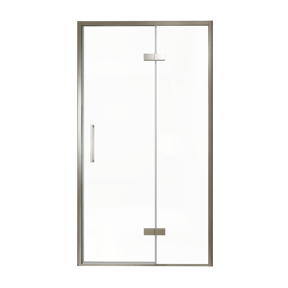 Balmani Senses Design douche draaideur rechts 120 cm x 210 cm Helder glas, Brushed GunMetal profielen
