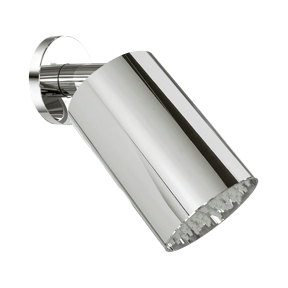 Blaufoss Luxor 90 Tête de douche rond 14 x 9 cm avec support mural chrome