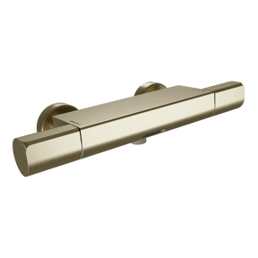 Blaufoss Eris Thermostat-Armatur Wandmontage Aufputz Badewannenarmatur brushed champagner gold