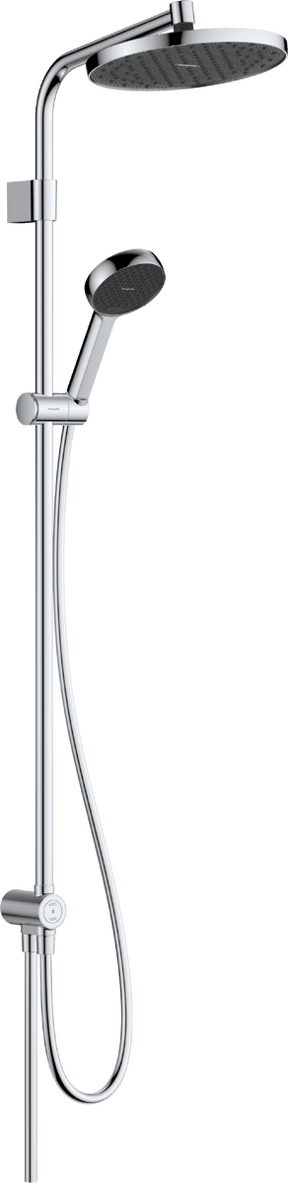 Hansgrohe Activera S 240 opbouw regendoucheset zonder kraan Reno Varia Glanzend Chroom