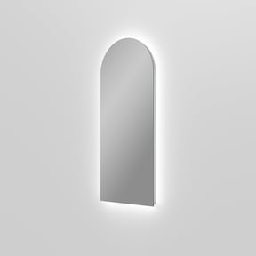 Balmani Giro Arco rondboog badkamerspiegel 42 x 100 cm met spiegelverlichting & anti-damp