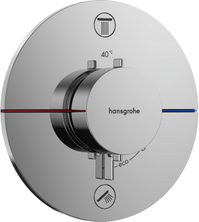 Hansgrohe Showerselect Comfort S thermostat encastrable 2 sorties chrome brillant