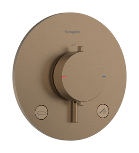Hansgrohe Ecostat Comfort S Robinet de baignoire encastré 2 fonctions Brushed Bronze EN1717