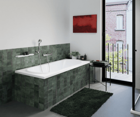 Luca Varess Trasime Einbaubadewanne 170 x 75 cm, Acryl Weiß mat
