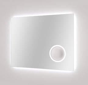 Balmani Giro Badspiegel mit Beleuchtung: Rechteckig, 90 x 70 cm, mit Anti-Beschlag Spiegelheizung
