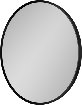 Balmani Auro ronde toiletspiegel zwart Ø 45 cm