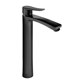 Blaufoss Lima robinet de lavabo réhaussé noir mat