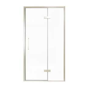 Balmani Senses Design douche draaideur rechts 120 cm x 210 cm Helder glas, Brushed CoolMetal profielen