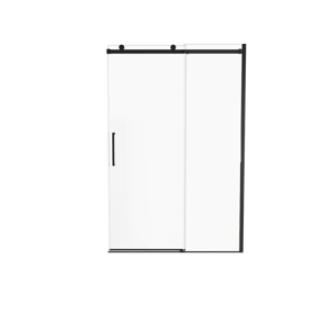 Luca Varess Boltano Dusche Schiebetür 130 cm x 200 cm Klarglas matt Schwarz profil