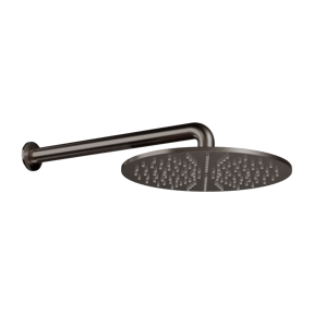Blaufoss Round 300 Regendusche Duschkopf: Rund, Wandmontage, 30 cm, Brushed GunMetal