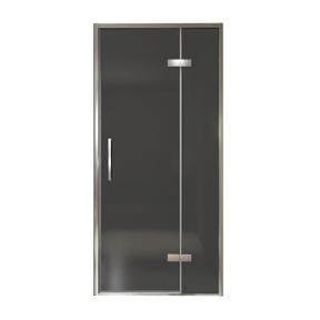 Balmani Senses Design douche draaideur rechts 100 cm x 210 cm Rookglas, Chroom profielen