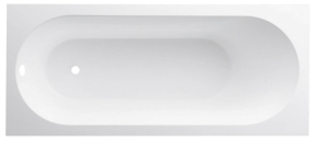 Villeroy & Boch Oberon eenpersoons inbouwbad 170 x 75 cm quaryl Hoogglans Wit