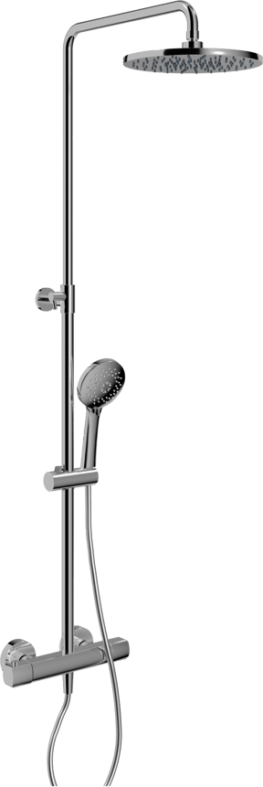 Blaufoss Bodan 250 Duschsystem: Chrom Glänzend
