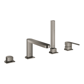 Grohe Plus 4-gats badrandkraan met douchekop brushed hard graphite